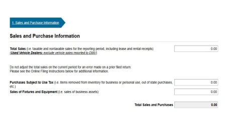 SALES TAXREPORT FOR USED CAR DEALER