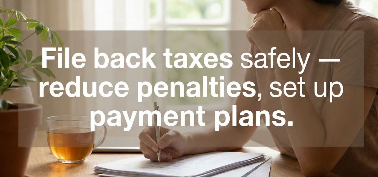 How to File Back Taxes Without Getting Penalized: A Safe Path Forward